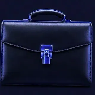 Locked leather briefcase — FastPay
